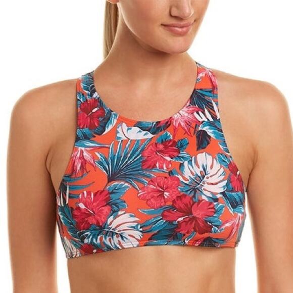 Tart Collection NWT Tropical Swim Top S - Picture 1 of 7